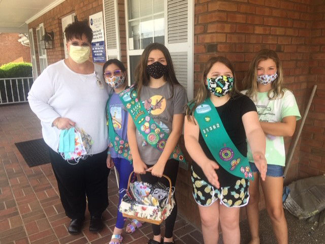 Girl Scouts make, donate face masks